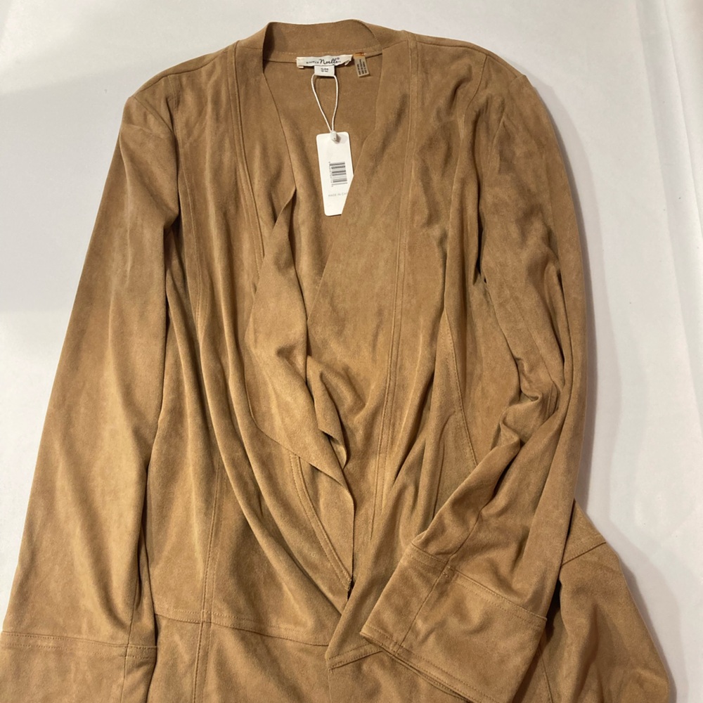 Simply Noelle Camel Suede-Like Garment